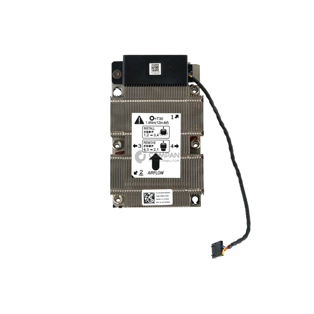 C20W8 DELL CPU HEATSINK WITH FAN FOR PRECISION 7820 0C20W8